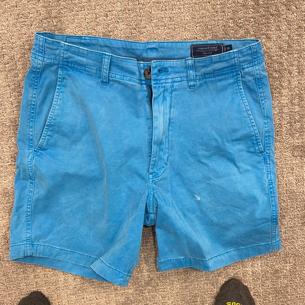 Vineyard Vines Blue Flat Front Shorts